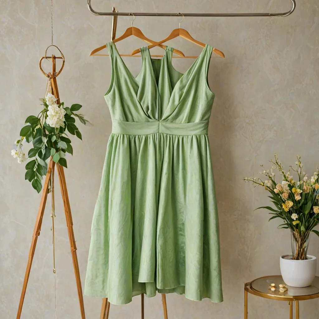 Jakie dodatki do zielonej sukienki?