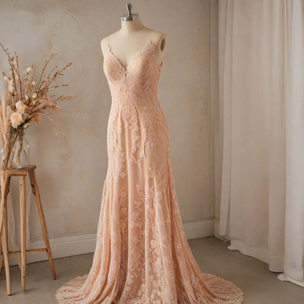 Brzoskwiniowa suknia ślubna - jakie dodatki?