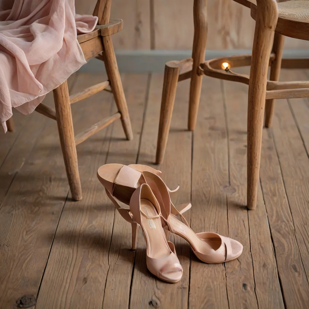 Jakie buty do pudrowej sukienki?
