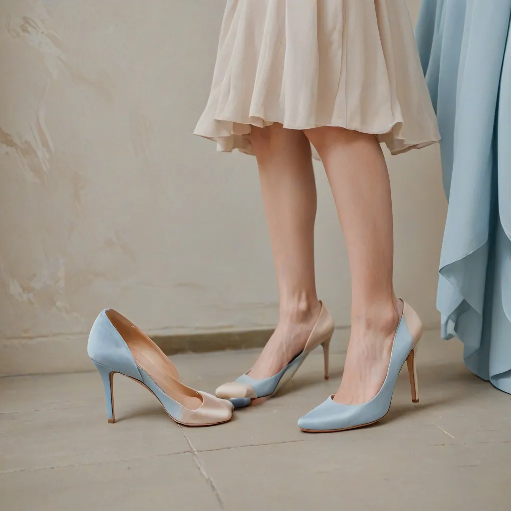 Jakie buty do błękitnej sukienki?